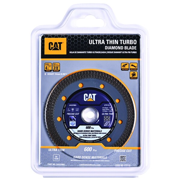 Caterpillar 600 Pro Porcelain Tile-Hard Dense Materials 4.5-In Blade 115mm DA33700U - main